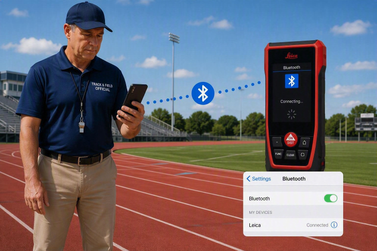 Pairing the laser rangefinder over Bluetooth