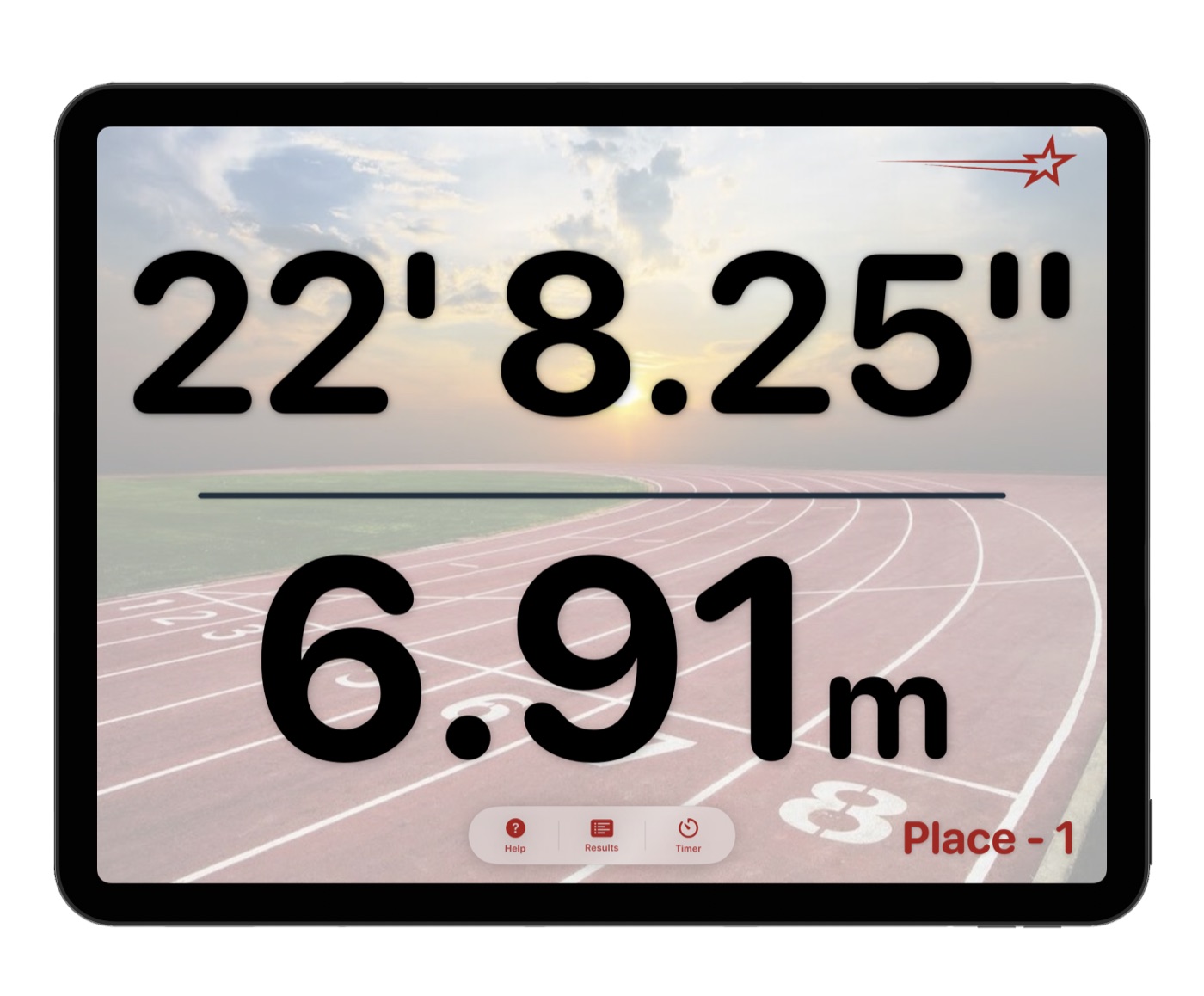 LaserPad holding a distance on screen before it is saved